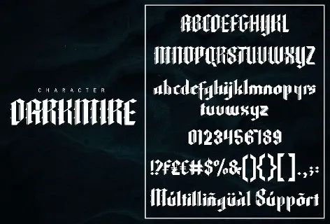 Darkmire font