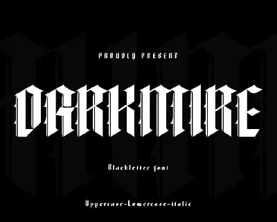 Darkmire font