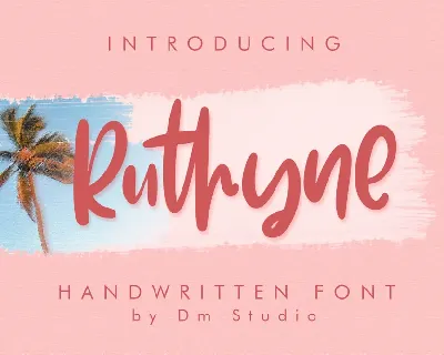 Ruthyne font