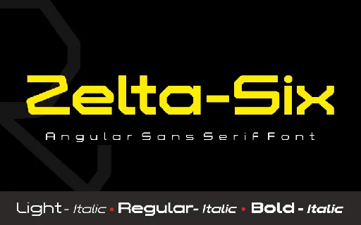 Zelta-Six Demo font