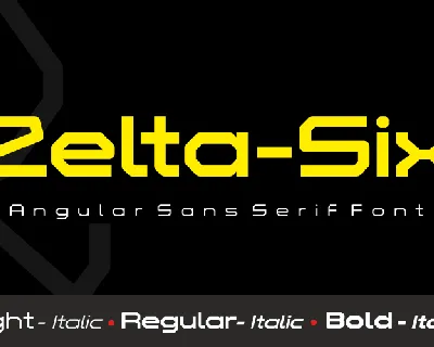 Zelta-Six Demo font