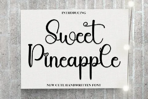 Sweet Pineapple Typeface font