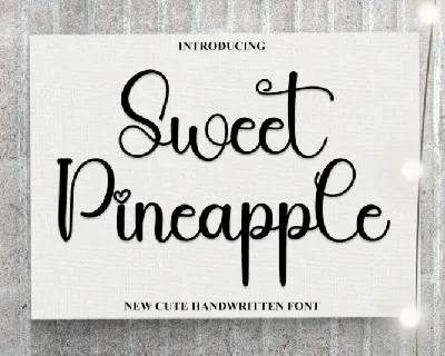 Sweet Pineapple Typeface font