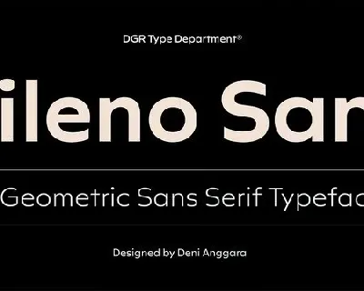 Rileno Sans Family font