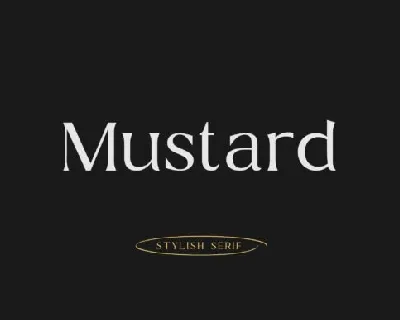 Mustard Serif font