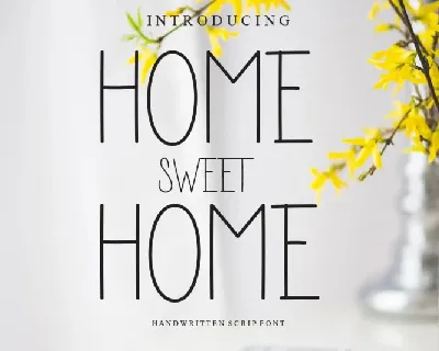 Home Sweet Home font