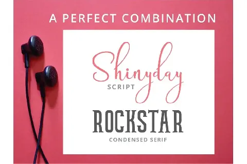 Shinyday & ROCKSTAR Duo font