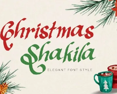 Christmas Shakila font