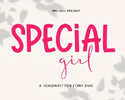 Special Girl font