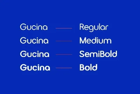 Gucina Family font