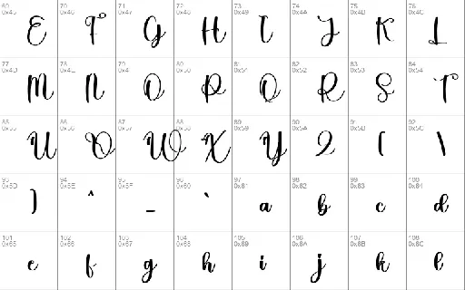 Lasting font