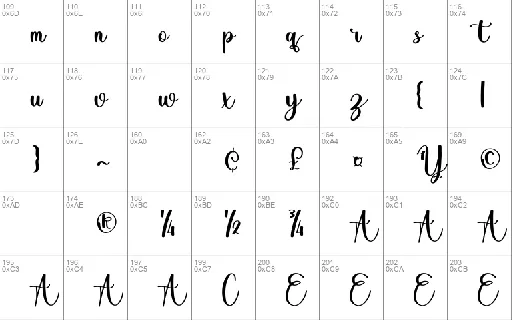 Lasting font