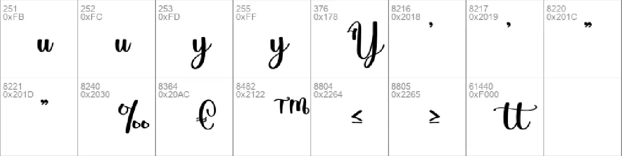 Lasting font