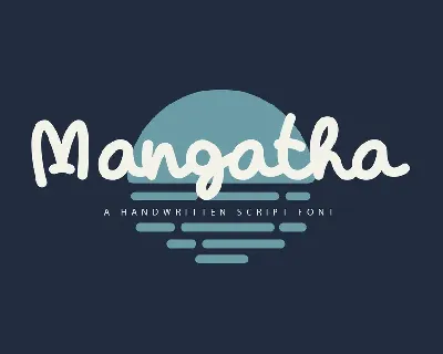 Mangatha – Handwritten font
