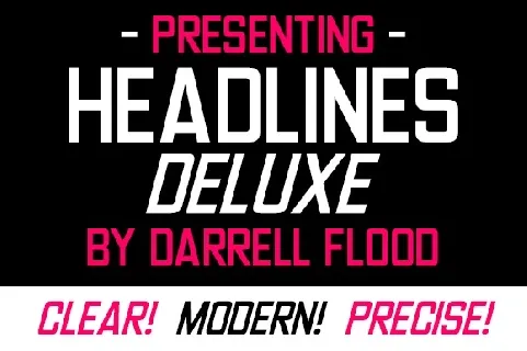 Headlines Deluxe font