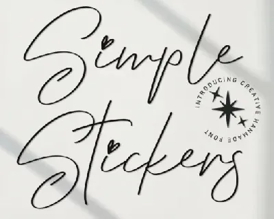 Simple Stickers font