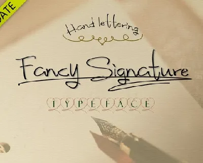 Fancy Signature Style font