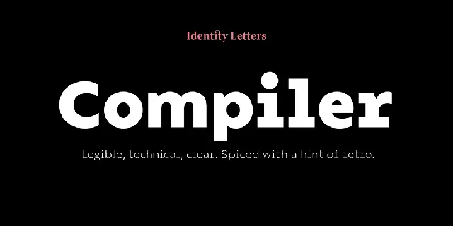 Compiler font