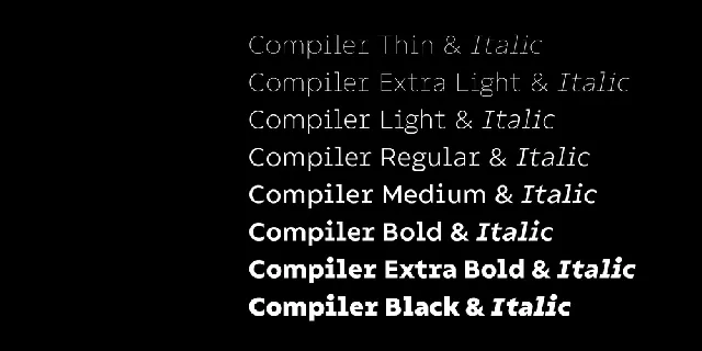 Compiler font