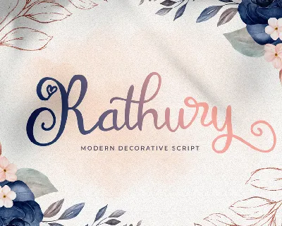 Rathury font