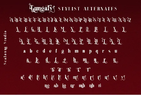 Gungaly font