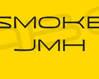 SMOKE JMH font