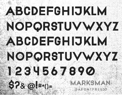Marksman font