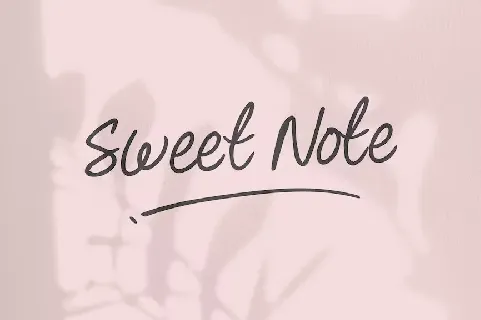 Sweet Note font