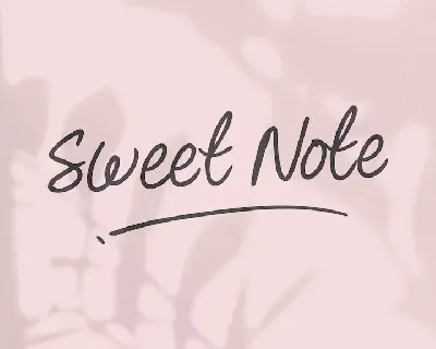 Sweet Note font