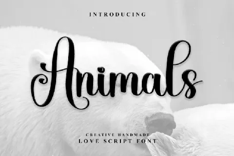 Animals Typeface font