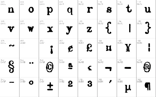 Olivetti Lettera 22 Typewriter font