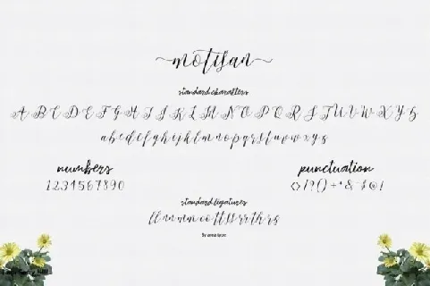 Motisan Script font