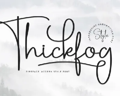 Thickfog Script font