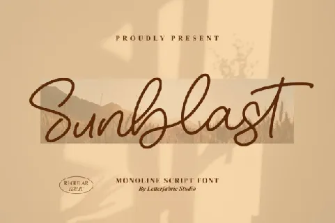 Sunblast font