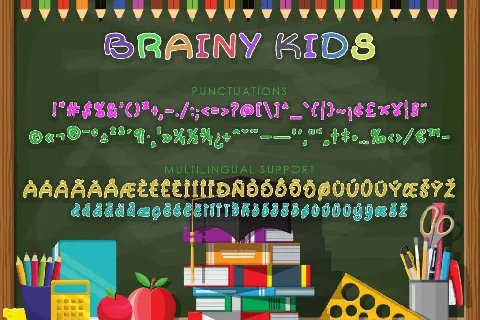 Brainy Kids Demo font
