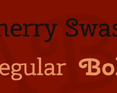 Cherry Swash Family font