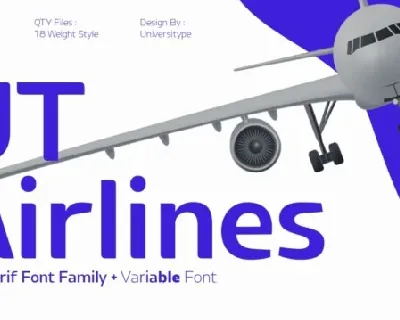 UT Airlines font