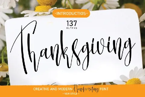 Thanksgiving font