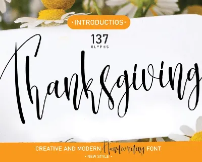 Thanksgiving font