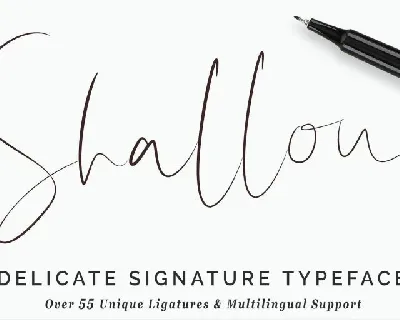 Shallou Signature font