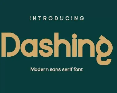 Dashing font