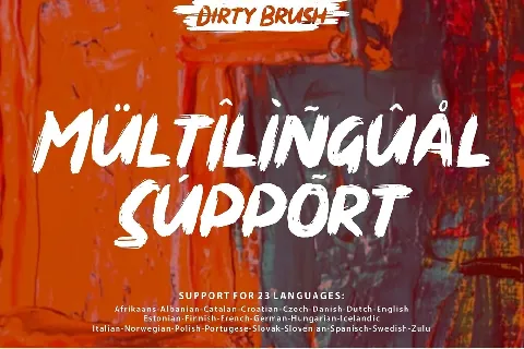 Dirty Brush font