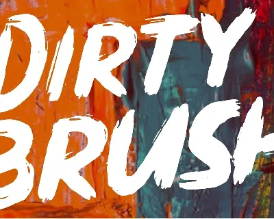 Dirty Brush font