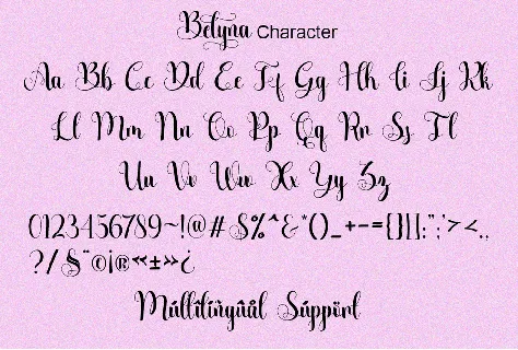 Belyna font