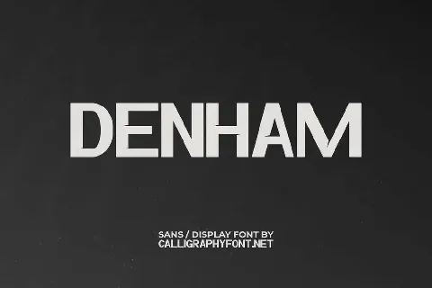 Denham Demo font