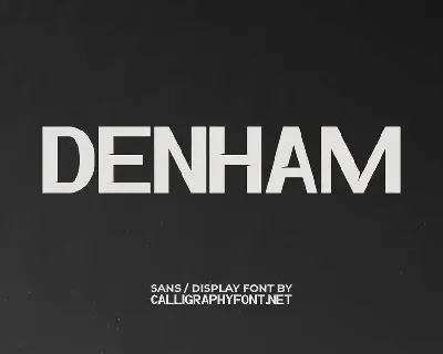 Denham Demo font