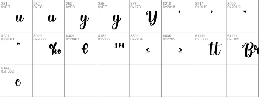 Bride font