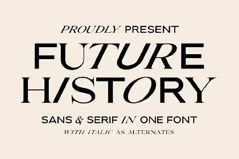 Future History font