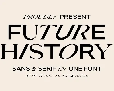 Future History font