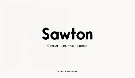 Sawton font
